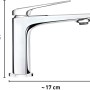 baliv Waschtischarmatur WT-140 Chrom, Einhebelmischer für Waschbecken.