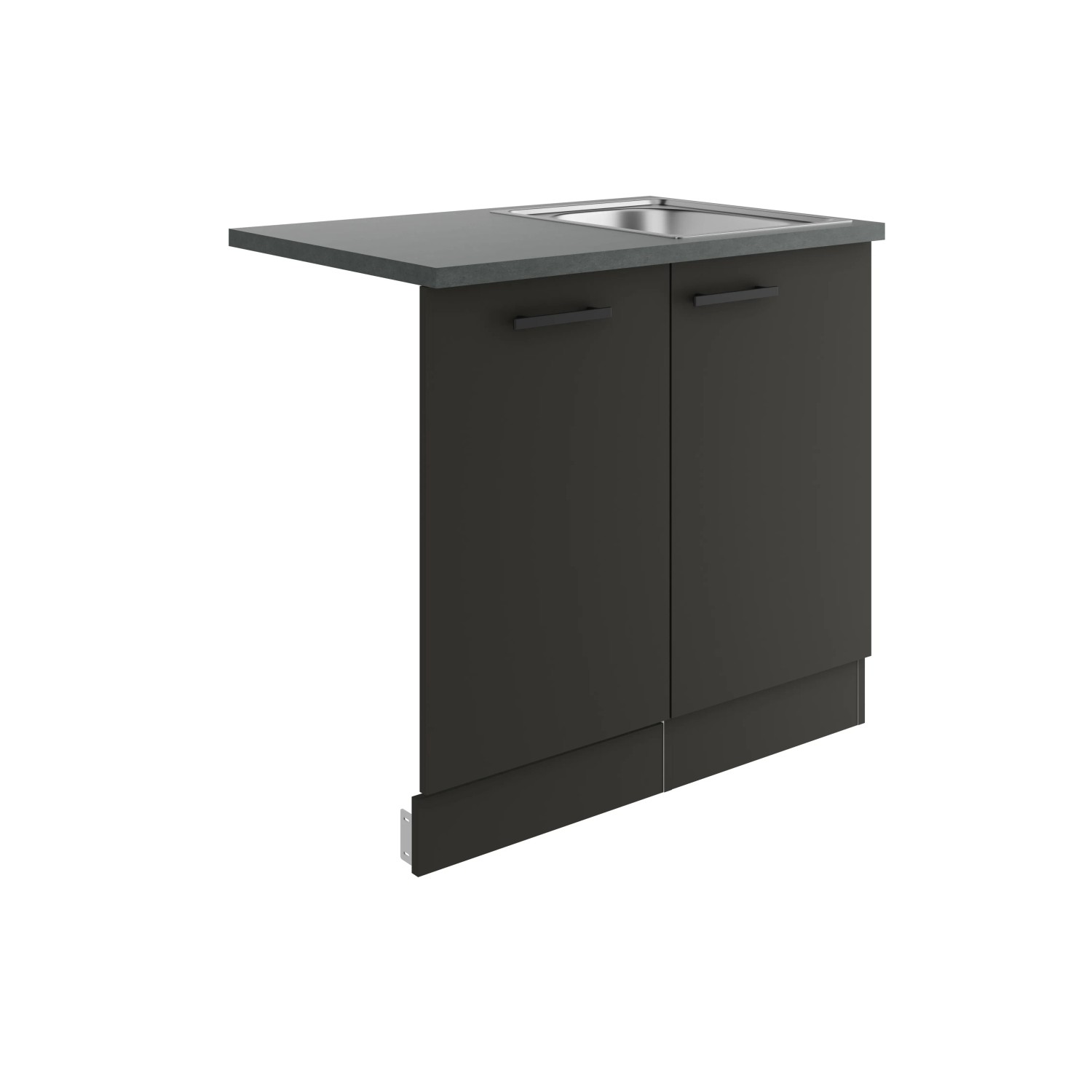 Optifit Küchen Spülenschrank Madrid420 90 cm Anthrazit Matt kaufen bei OBI