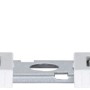 Detailaufnahme des Montagesystems für Paulmann LED-Einbaupanel Cover-it Chrom.