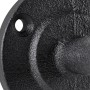 Detailaufnahme: Schwarzer SOTECH Handlaufhalter ROBUST aus Gusseisen.