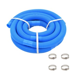 vidaXL Poolschlauch mit Klammern Blau 38 mm 6 m 91749