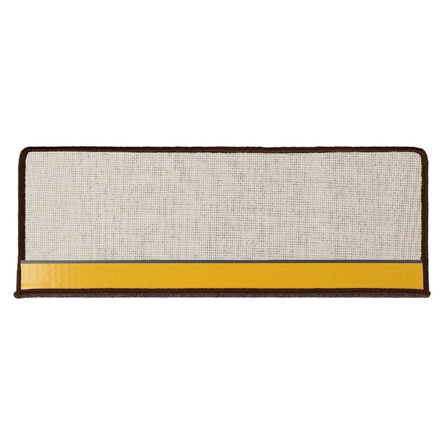 Rechteckige, dunkelbraune Karat Stufenmatte London, selbstklebend, 23,5x65 cm.