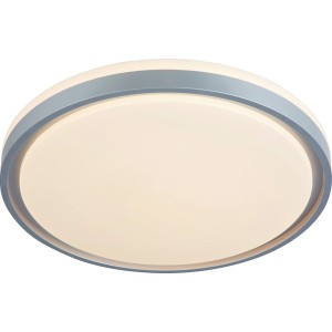 LED Deckenleuchte Angera, silber matt, Ø 44,5 cm. Moderne Lampe für Innenräume.