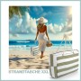 BigDean Strandtasche XXL große Badetasche mit Reißverschluss Schwimmbad Tasche Saunatasche Einkaufstasche Umhängetasche_2