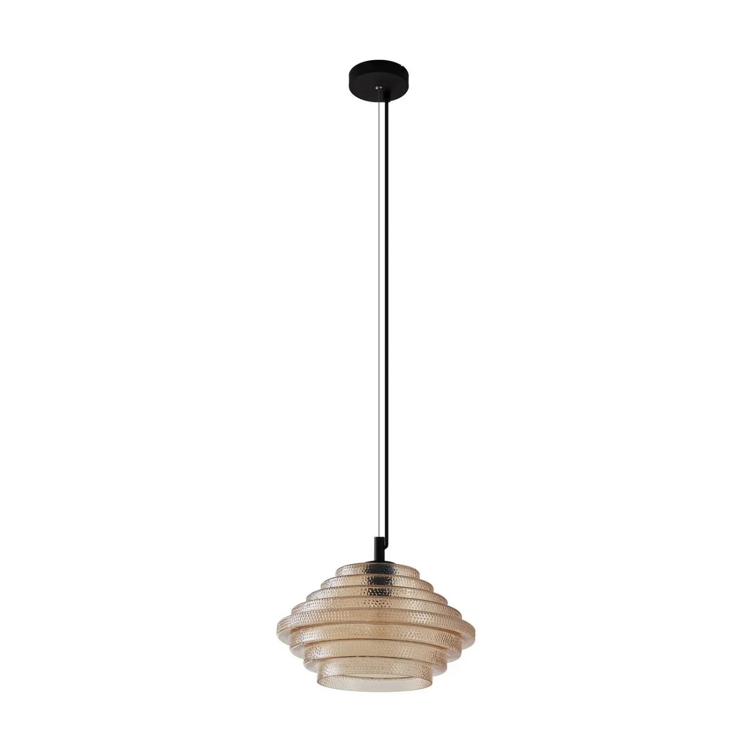 Lindby Pendelleuchte Orliana 10041535 Modern in Creme aus Glas 1-flammig E27 Wohnzimmerleuchte