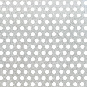 Lochblech Natur, Aluminium, mit runder Lochung (Ø 4,5mm), 250x500x1,5mm.