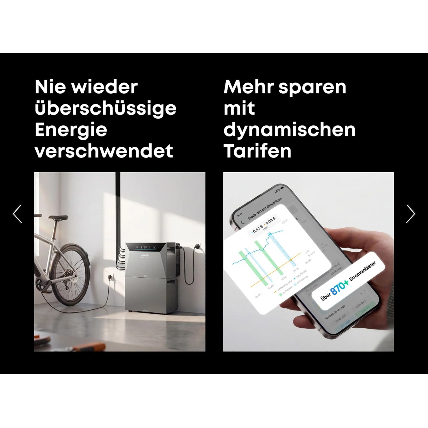Anker Solix Solarbank 4 E5000 Pro speichert Energie. App zeigt dynamische Tarife für Balkonkraftwerke & smartes Energiemanagement.