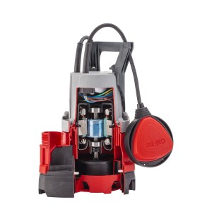 Al-Ko Tauchpumpe Drain 9500 Easy, Schnittmodell mit Einblick in die Technik.