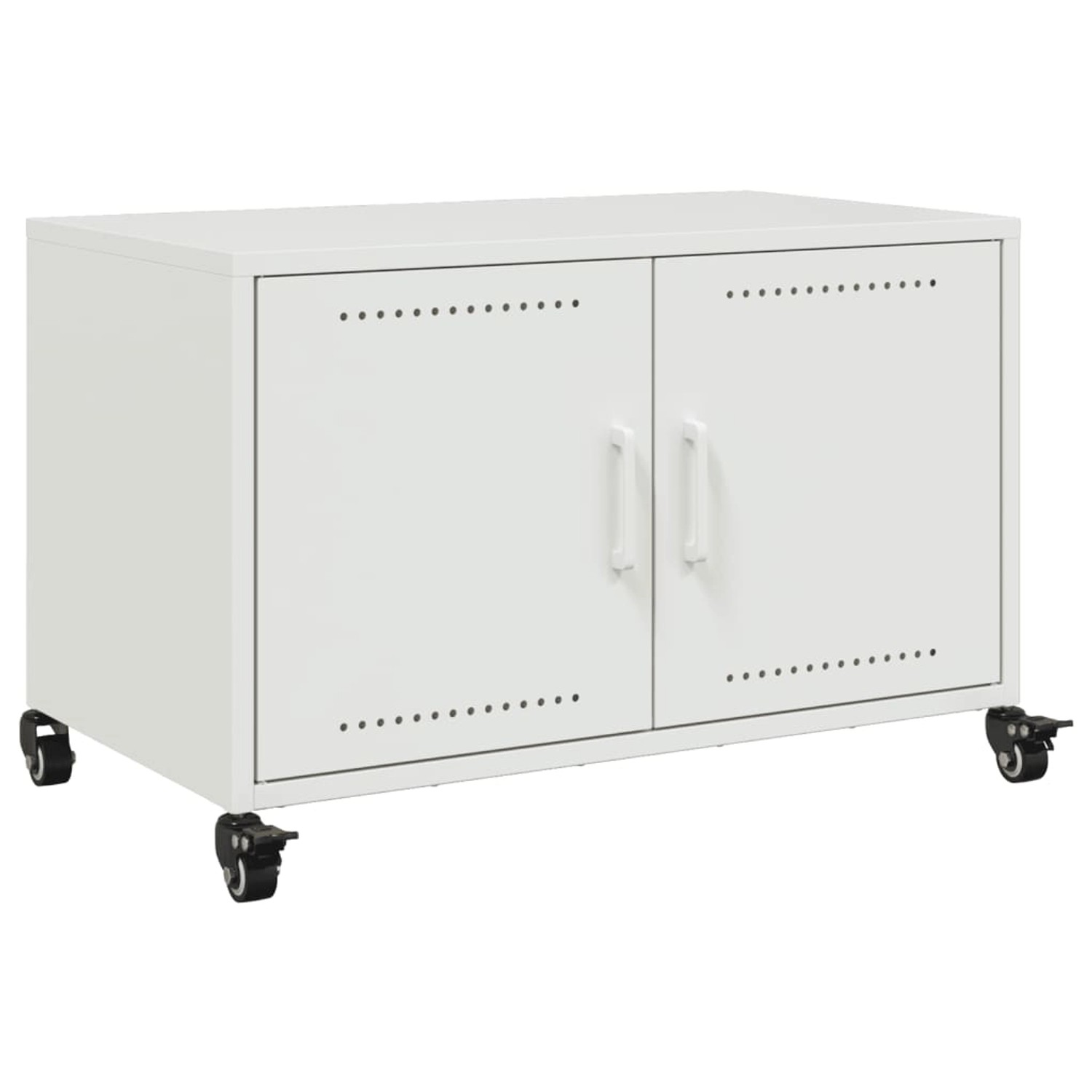 vidaXL TV-Schrank Weiß 68x39x43,5 cm Kaltgewalzter Stahl 846643 günstig online kaufen