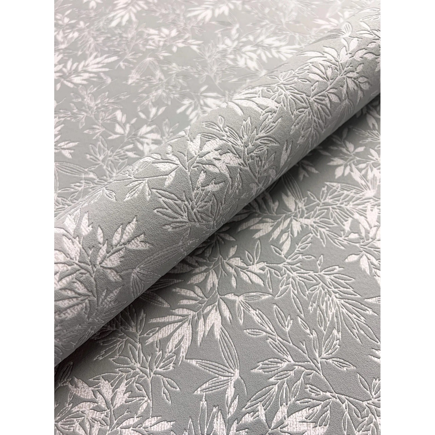 Newroom Vliestapete Lamia Grey Blätter Floral FSC® günstig online kaufen