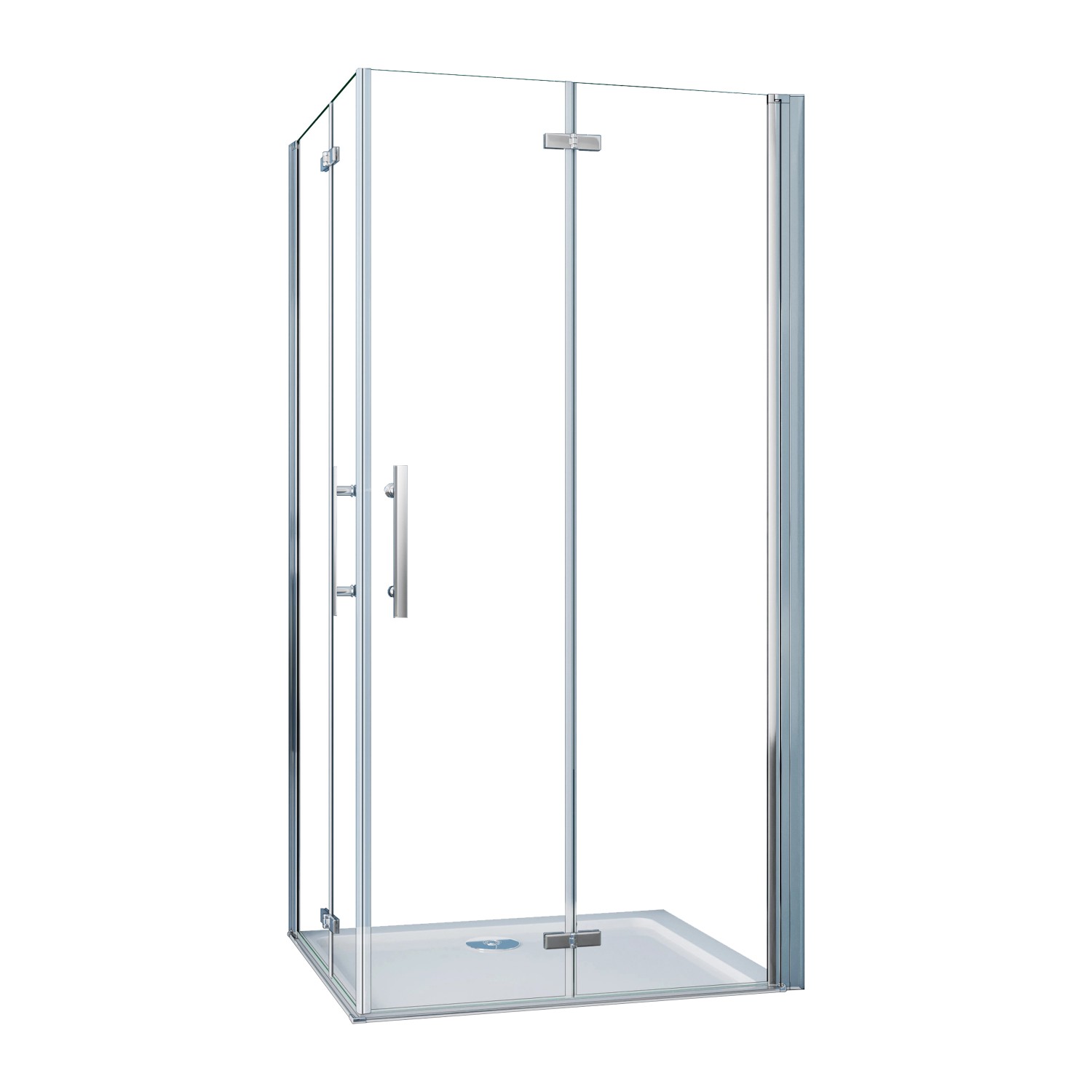 AICA 100x90cm Höhe 185cm Falttür Duschtür Duschkabinen 6mm NANO ESG-Glas Pe günstig online kaufen