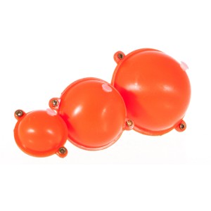 Westline Wasserkugelset, 3 rote Angelposen in verschiedenen Größen.