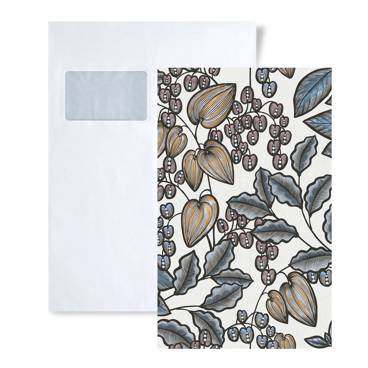 PROFHOME 1 MUSTERSTÜCK S-377548-GU DIN A4 MUSTER der Floral Tapete günstig online kaufen