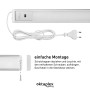 Oktaplex Riva 3er Set Küchenlicht, dimmbar mit Sensor, 58cm, Aluminium, neutralweiß, mit Schalter.