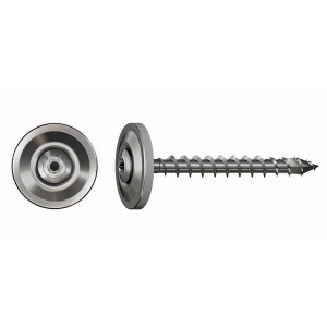 Spax Spenglerschraube A2, 4,5 x 25 mm, mit Linsensenkkopf und Dichtscheibe, geeignet für Dach- und Außenanwendungen.