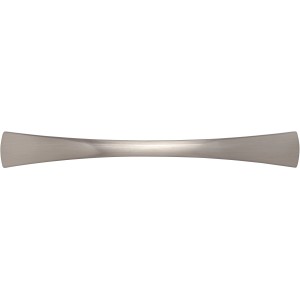 Siro Möbelgriff im Edelstahleffekt, Metall Druckguss, Lochabstand 128 mm, 5er-Set.