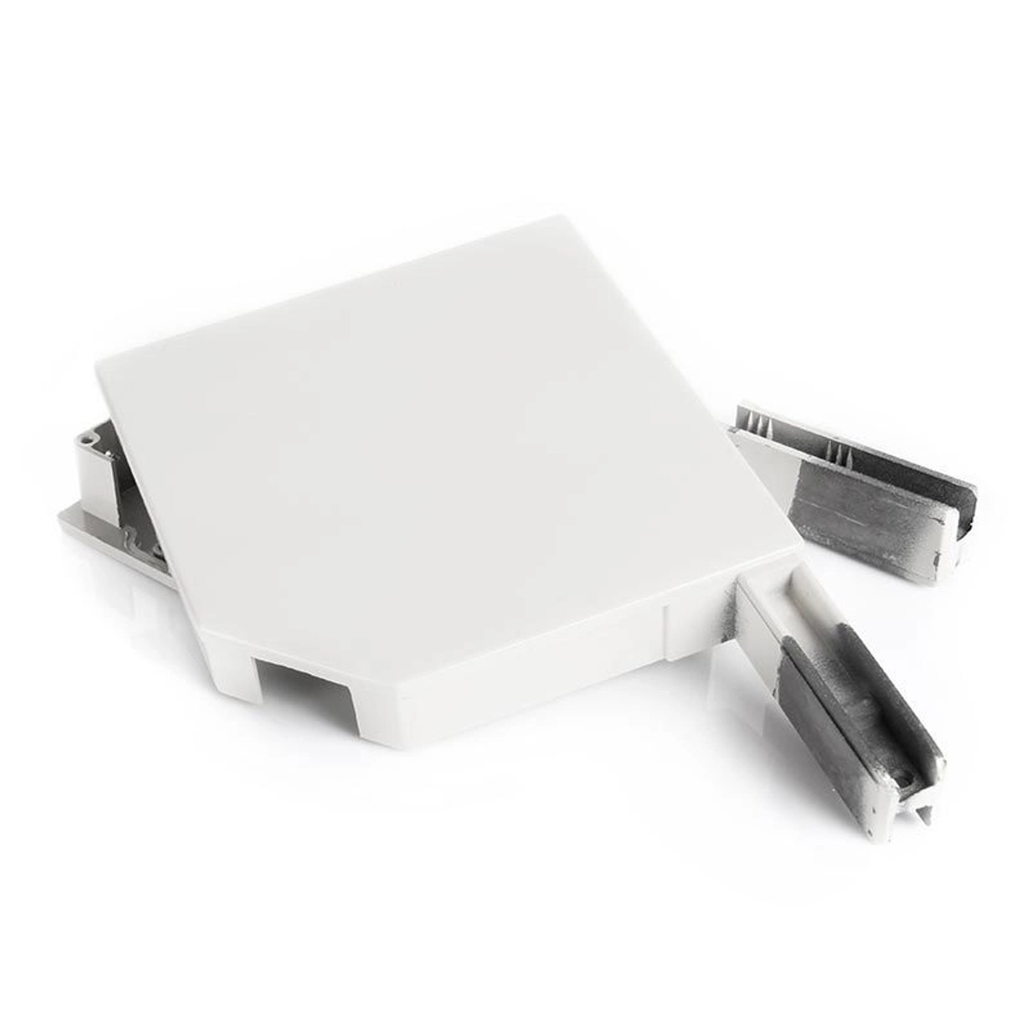 Avosdim Alu Blendkappen 45 Grad 165mm Weiß Ral 9016
