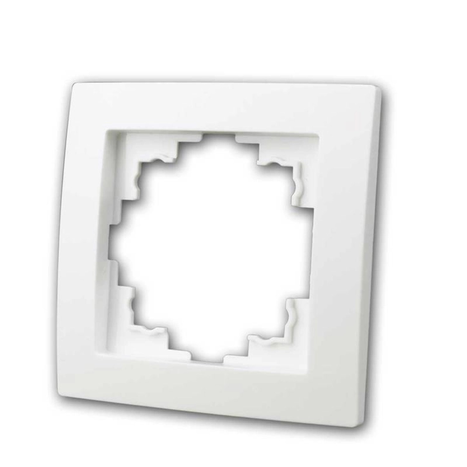 McPower FLAIR Rahmen 1-Fach Weiß Matt Einfachrahmen