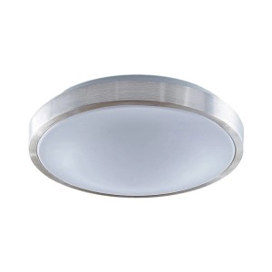 Lindby LED Deckenleuchte Emelie 9624959 Modern in Alu aus Aluminium 1-flammig Wohnzimmerleuchte