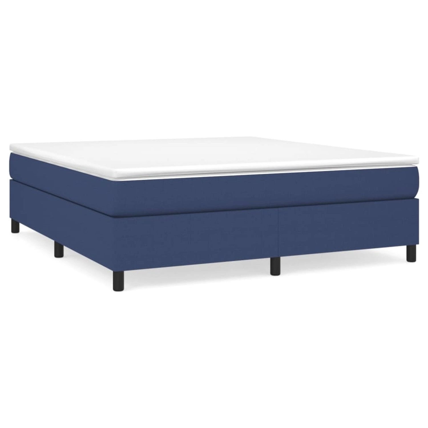 vidaXL Boxspringbett mit Matratze Blau 180x200 cm Stoff 3144445 günstig online kaufen