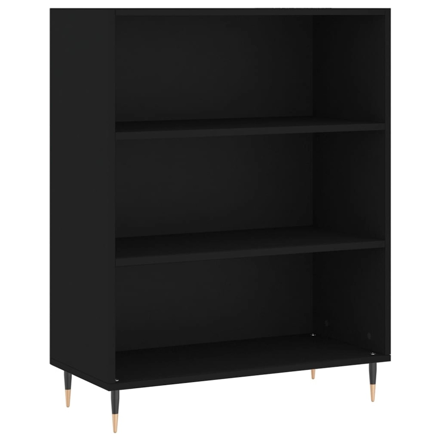 VidaXL Bücherregal Schwarz 69,5x32,5x90 cm Holzwerkstoff günstig online kaufen