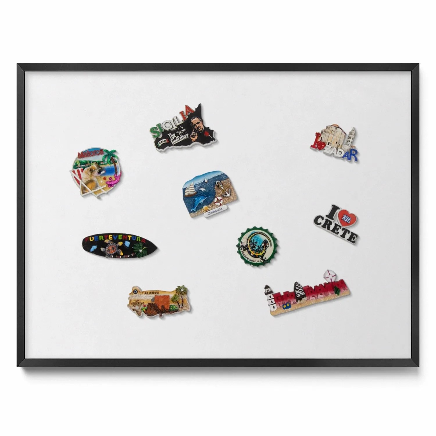 Tulup Magnettafel Magnettafel aus Metall für Souvenirs Farbe Weiß 80x60 cm günstig online kaufen