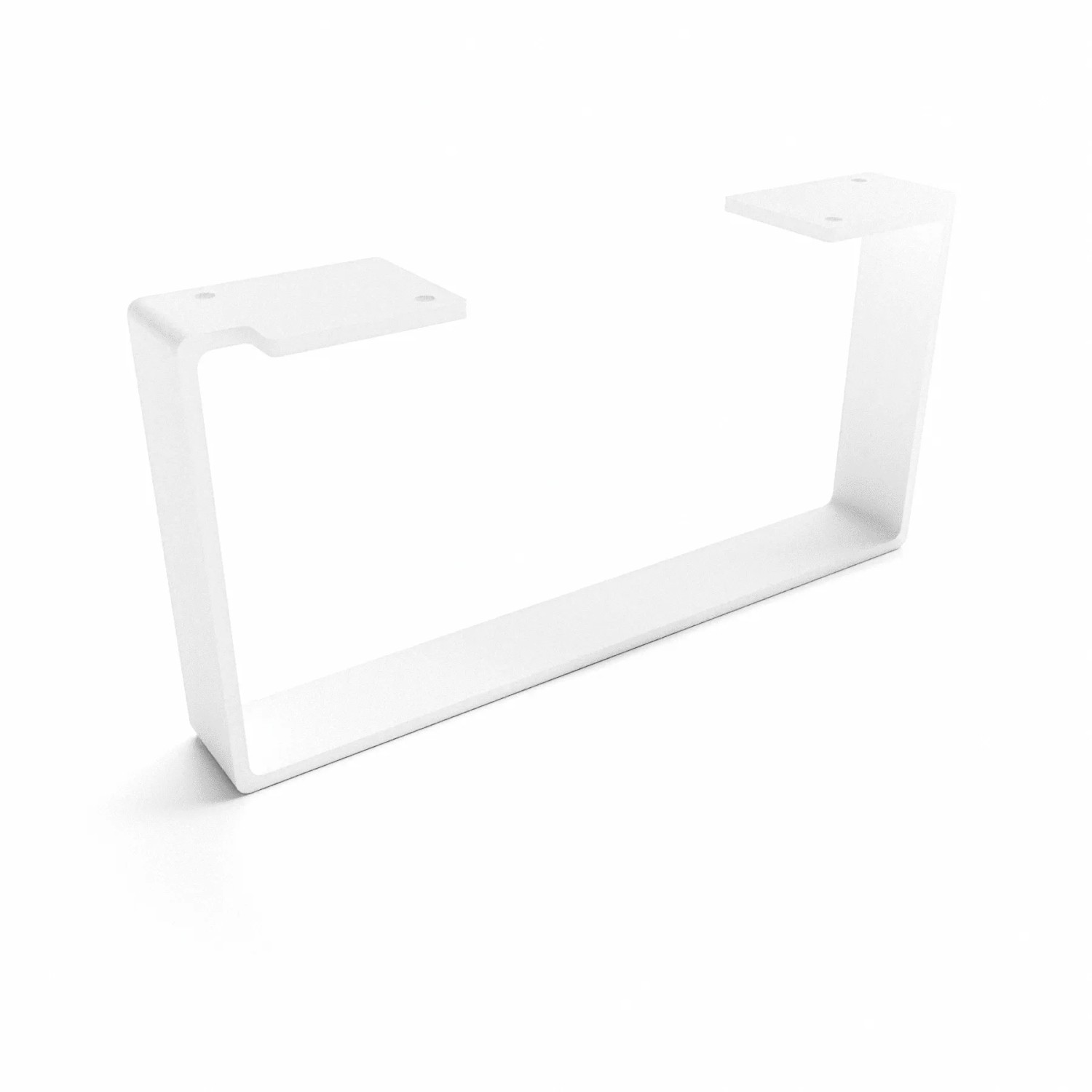 HEVVA Möbelbein LUXEMBURG 15 cm Hoch 30 cm Tief 1 Fuß Weiß