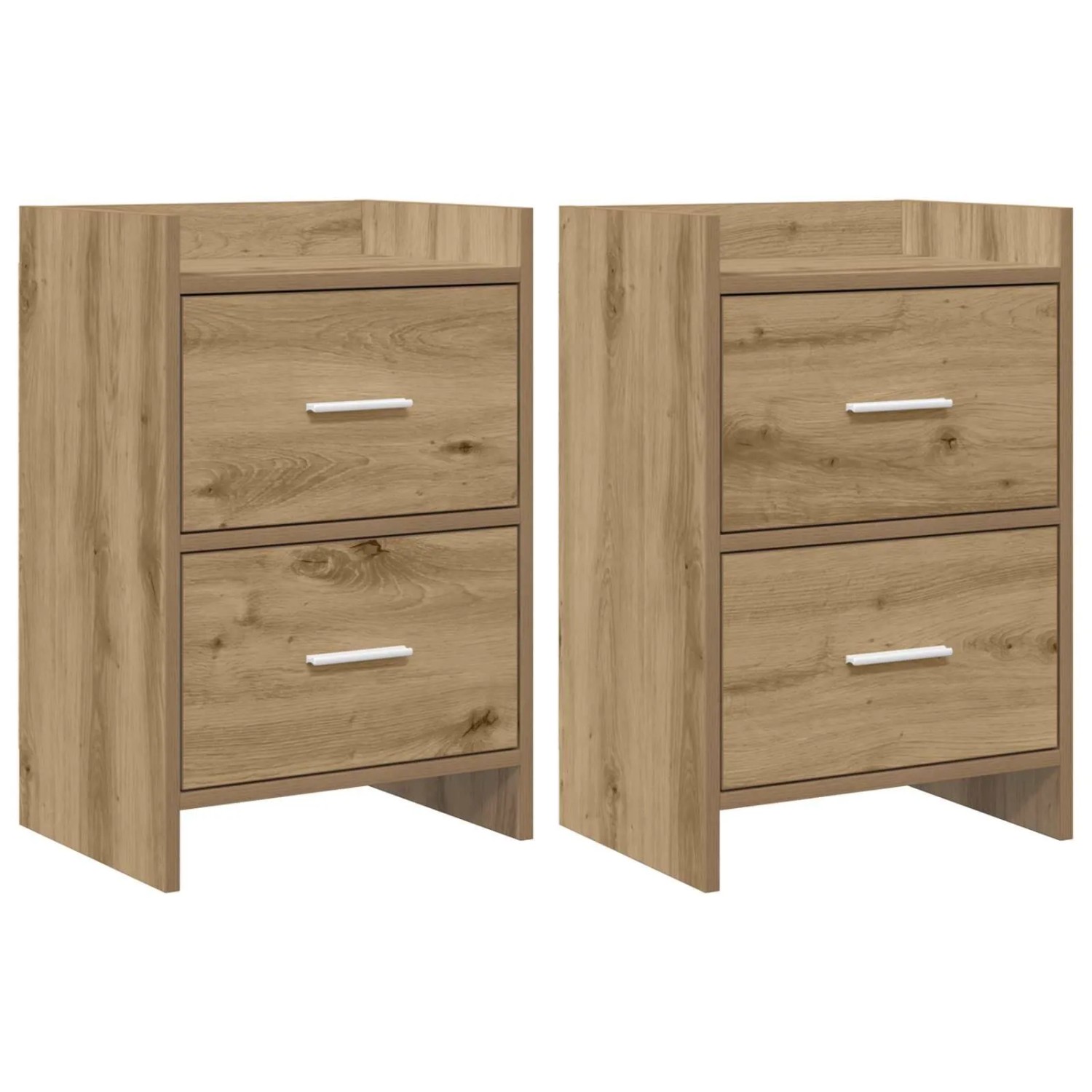 vidaXL Nachttische 2 Stk Artisan-Eiche 40 x 30 x 60 cm Holzwerkstoff 8010978