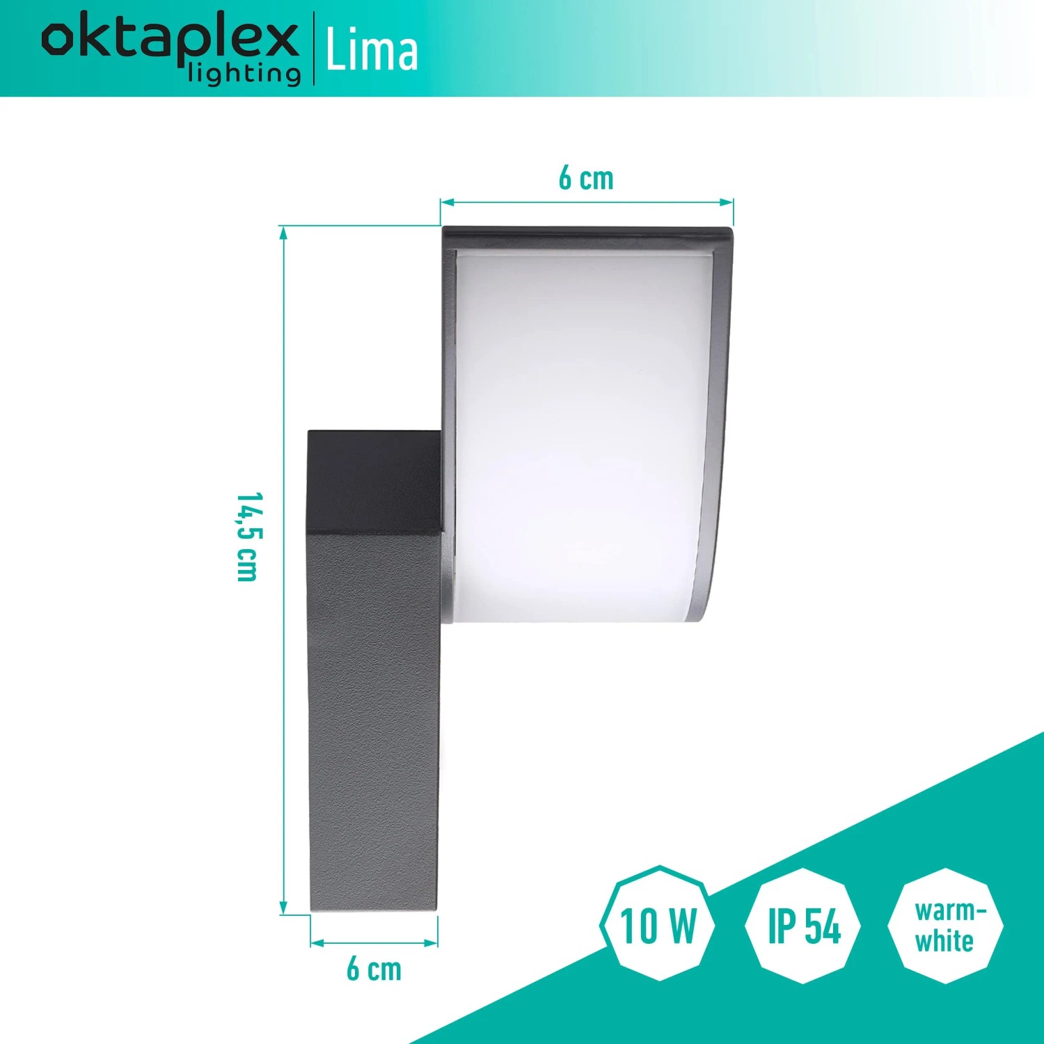 Oktaplex Lighting LED Strahler Mit Bewegungsmelder  Produktbild-Vorschau 2