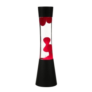 EASYLIGHT Lavalampe Rot 39,5 cm Hoch mit Leuchtmittel Retro Design