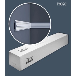 ORAC DECOR P9020 LUXXUS Zierleisten Set im Karton, weiße Wandleisten (20m).