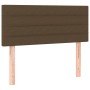 Dunkelbraunes vidaXL Boxspringbett Kopfteil aus Stoff, Betten Zubehör.