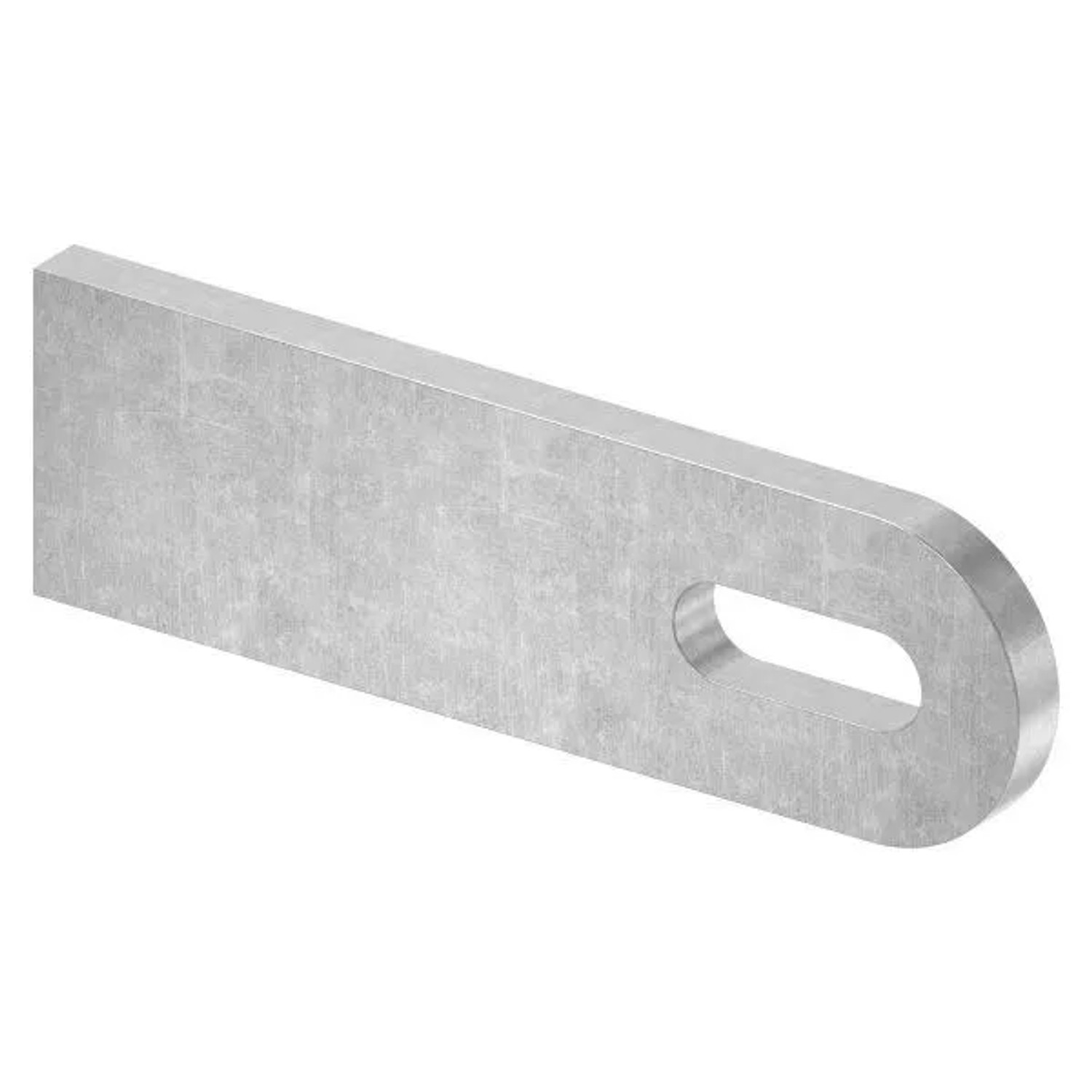 FeNau Anschweißlasche Maße 100x30x6 mm Langloch 25x9 mm Stahl Roh S235JR