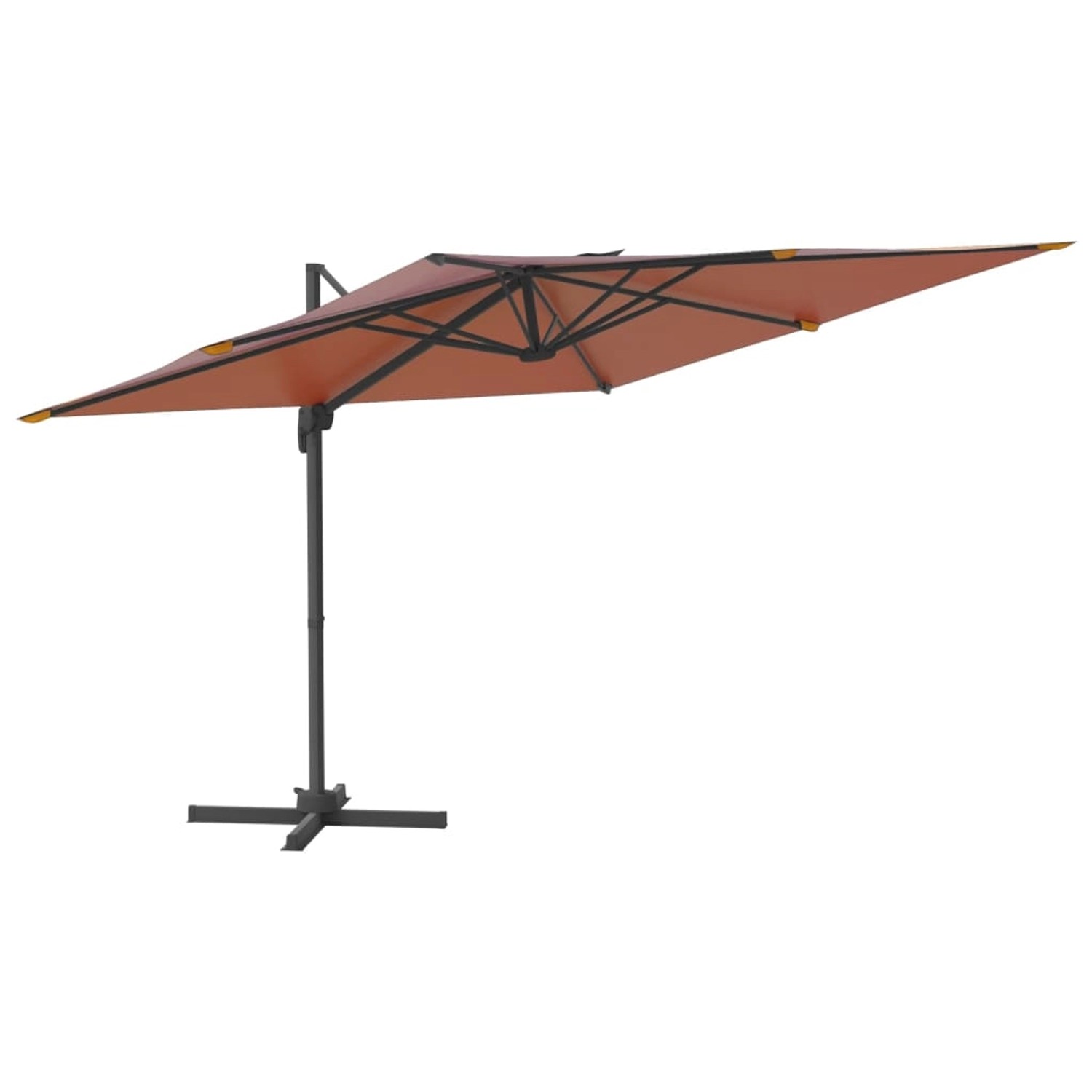 furnicato Ampelschirm mit Aluminium-Mast Terrakotta 400x300 cm günstig online kaufen