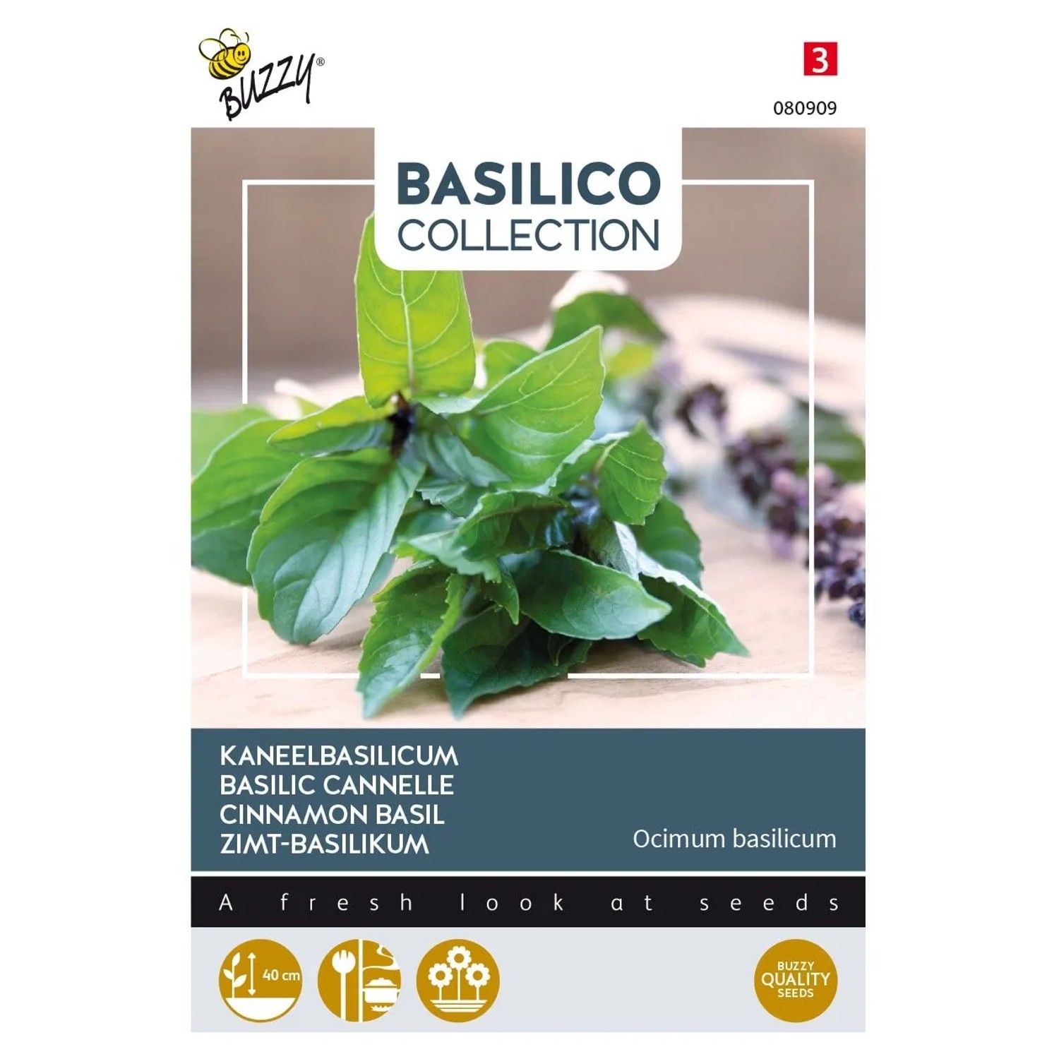 Basilikum 'Zimt' Saatgut ca. 1,5 g Würzig-süßes Aroma