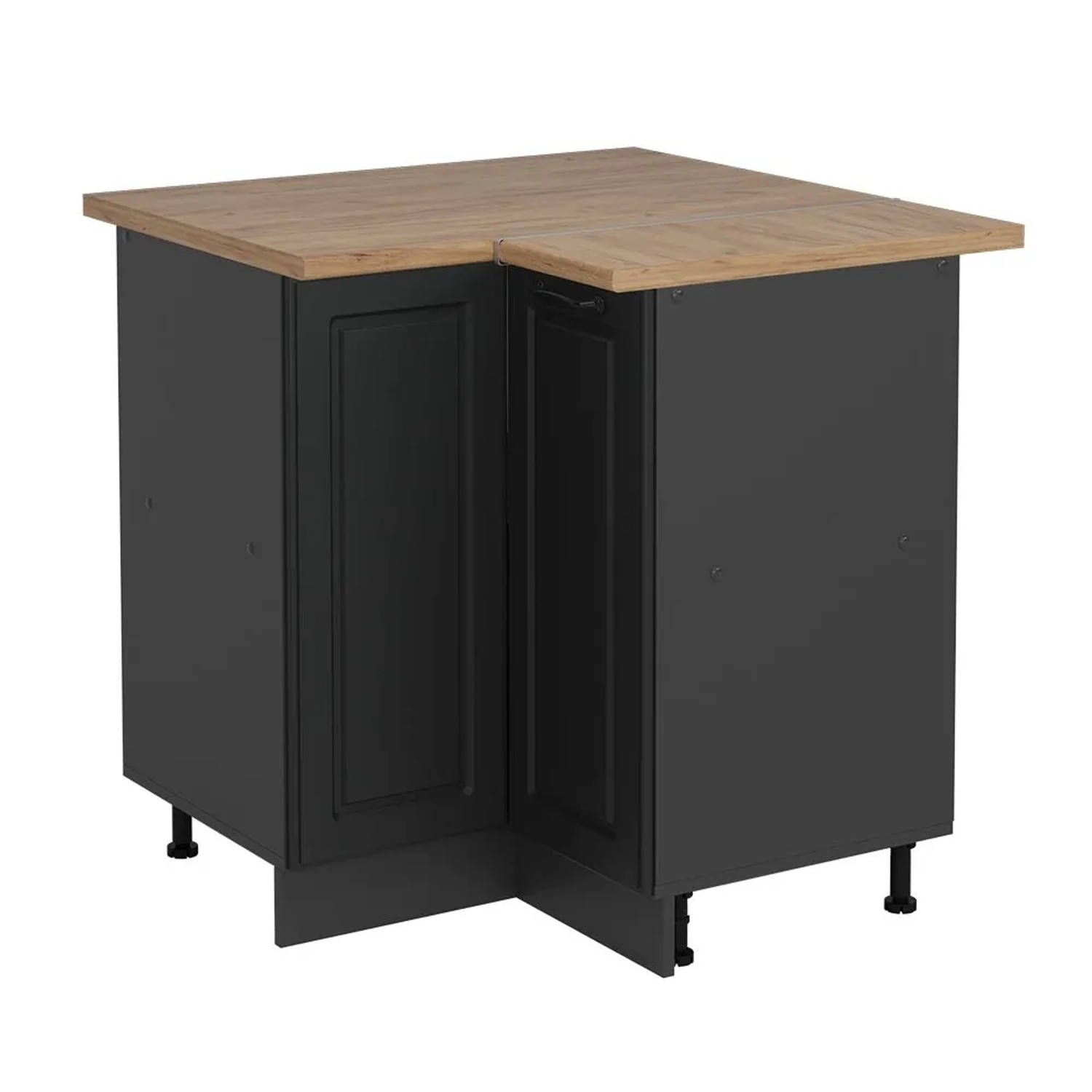 Vicco Eckunterschrank R-Line Anthrazit Landhaus 76 x 82 AP Eiche Art Nr 54077