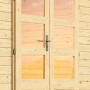 Doppeltür mit Glaseinsatz für Karibu Holz-Gartenhaus Kumla, unbehandelt.