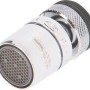 Verchromter Strahlregler Perlator ECO 8 Anti-Kalk M22/M24 für spritzfreien Wasserstrahl.