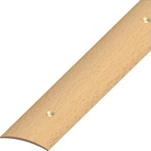 Übergangsprofil aus PVC in Buche Optik, 30x5 mm, 1 m Länge. Für Laminat und Parkett.