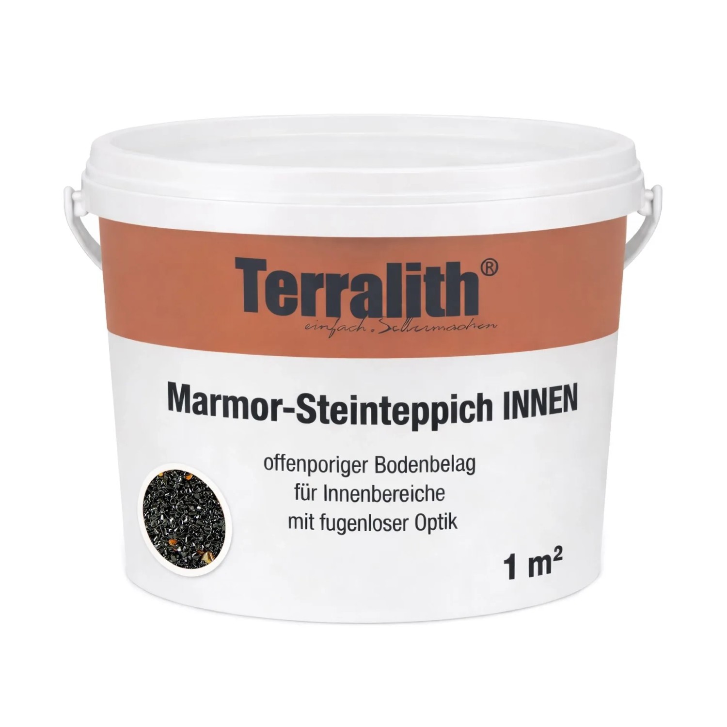 Terralith Edelsteinteppich Tigerauge Nero 1 m² Innen