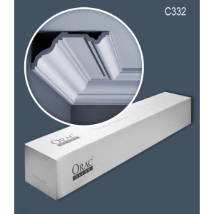 ORAC DECOR C332 LUXXUS Zierleisten Set, 10 Stuckleisten (20m), weiß, im Karton. Zubehör für Paneele.