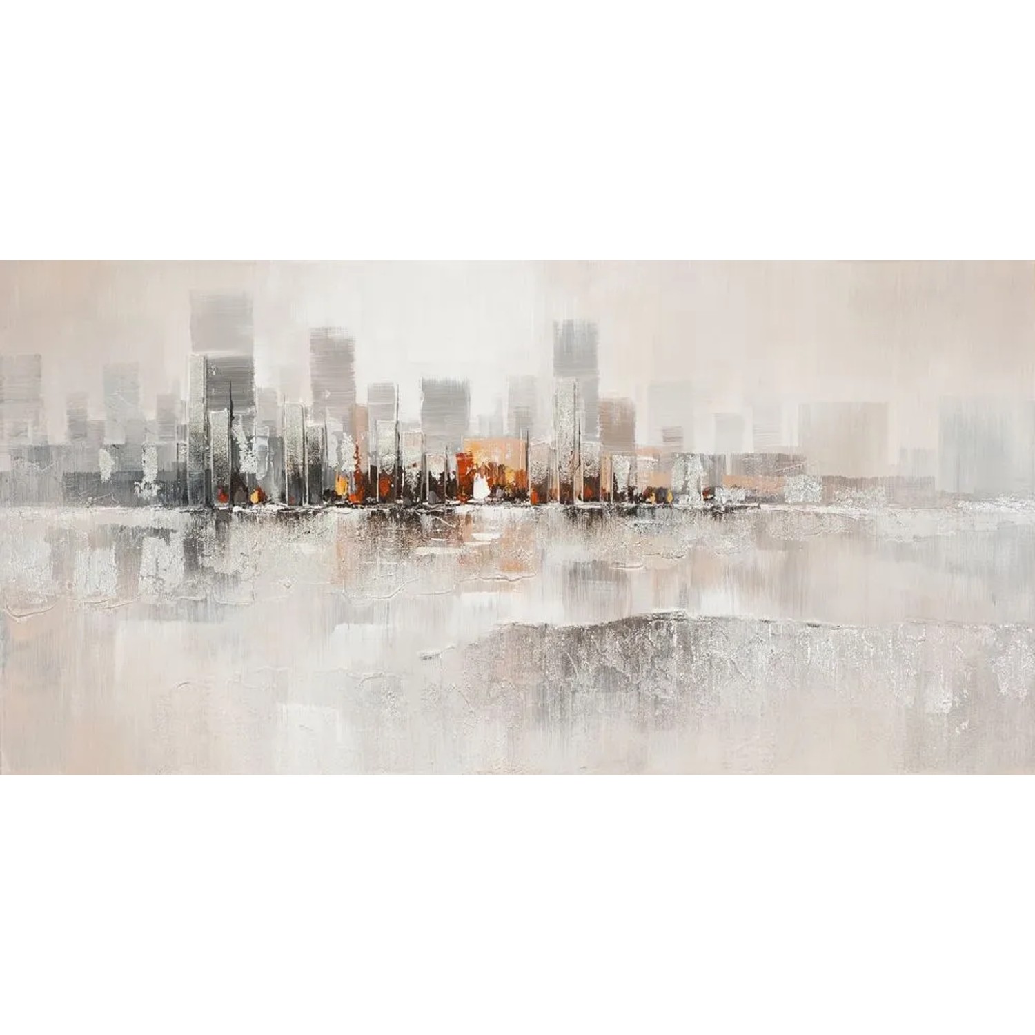 Art Universe Leinwandbild Verträumte Skyline 70 x 140 cm