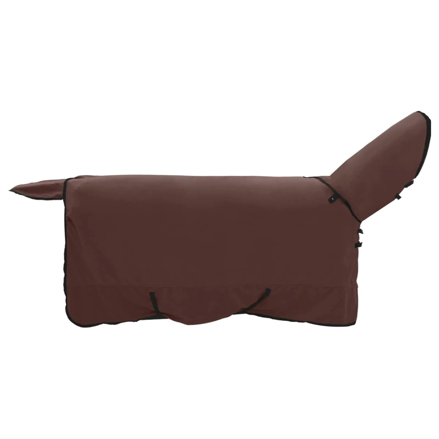 vidaXL Pferdedecke Volles Dunkelbraun 145 cm Polyester 42013274