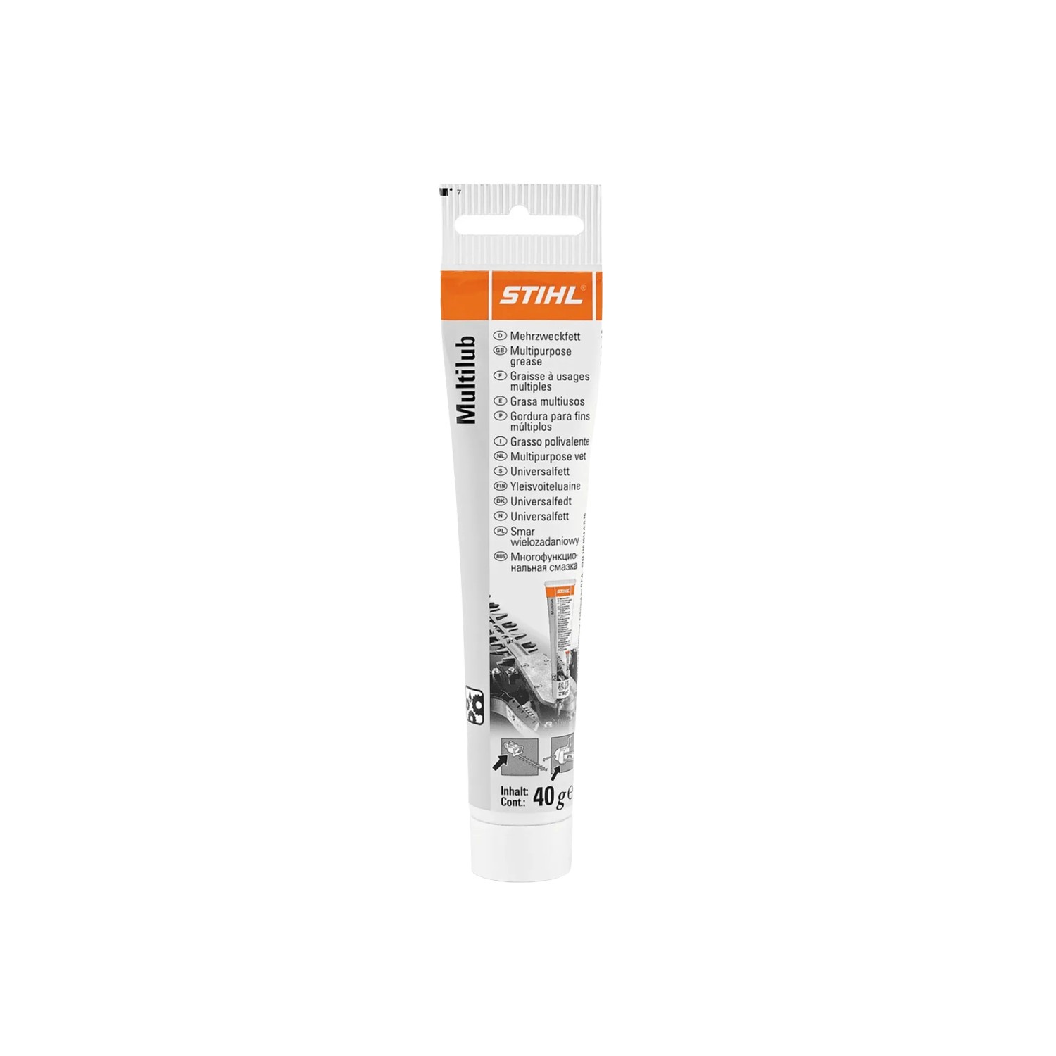 Stihl Mehrzweckfett 80 g Tube Orange-Grau