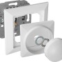 OBI Phasenabschnittsdimmer Julietta in Weiß, zur Unterputzmontage mit Drehknopf.