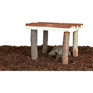 Trixie Natural Living Unterstand/Liegeplatz aus Naturholz für Kleintiere, 30x22x25cm.