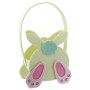 Gelbe Osterdeko Filztasche Hase, 14x25x7cm, ideal für kleine Geschenke und als Frühlingsdeko.
