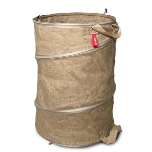 Noor Jute Sack Pop-Up, Ø 52 cm, 160L. Gartensack aus Jute mit Tragegriffen.