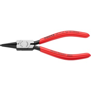 Knipex Sicherungsringzange, 140mm, für Innenringe, mit roten Griffen.