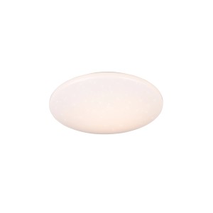 Weiße Reality LED Deckenleuchte Pollux mit Sternenhimmeleffekt, 37 cm Durchmesser.